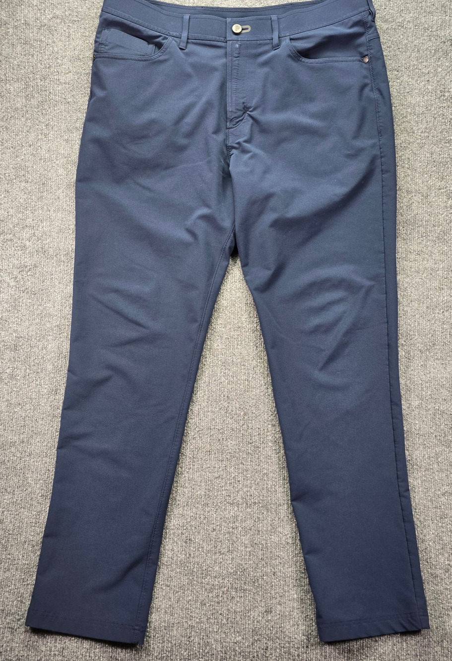 Public Rec Pants Mens 36x32 (36x31) Navy Blue Performance 5 Pocket Stretch Golf